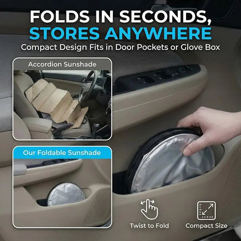 Car windshield sun shade - view 6