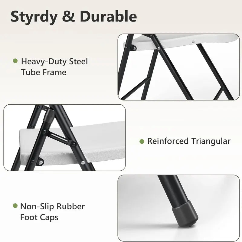 Heavy-duty plastic folding chair - view 5