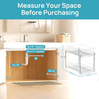 4 Pack Pull Out Bathroom under Sink Organizer (S-Standard)