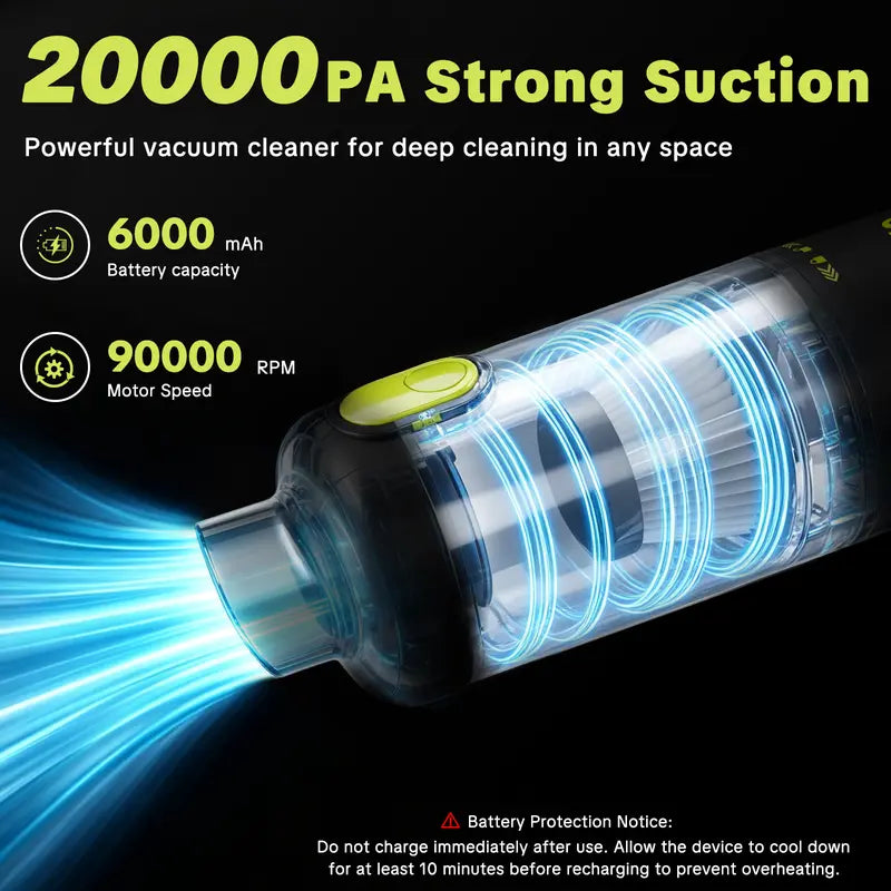 Portable cordless car vacuum - view 3