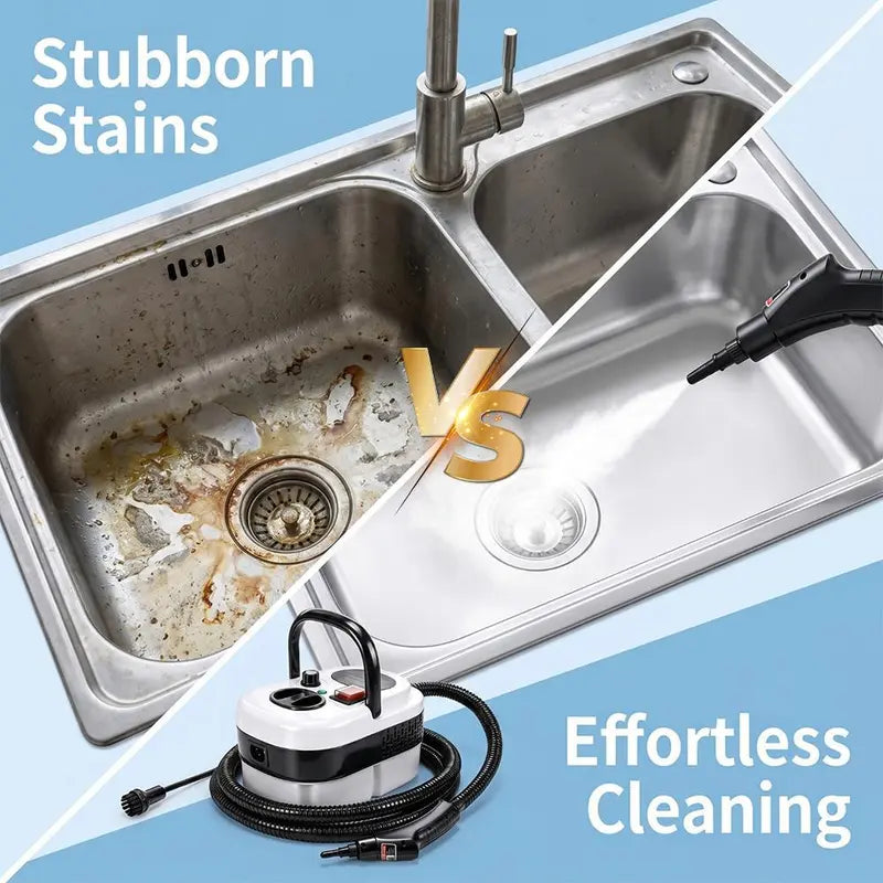 【Toolupgrade】2500W Portable Handheld Steam Cleaner - High-Temp Plastic Body Power Tool, Steam Cleaner for House, Car Detailing, Father'S Day Gift, Tools and Gadgets