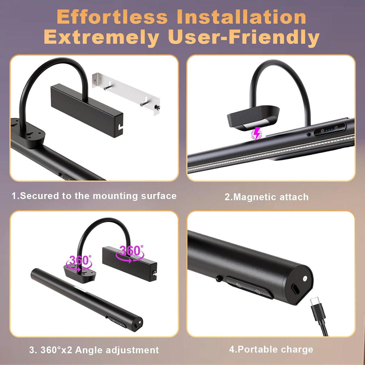 Cordless rechargeable picture light - view 6