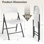 Heavy-duty plastic folding chair - view 3