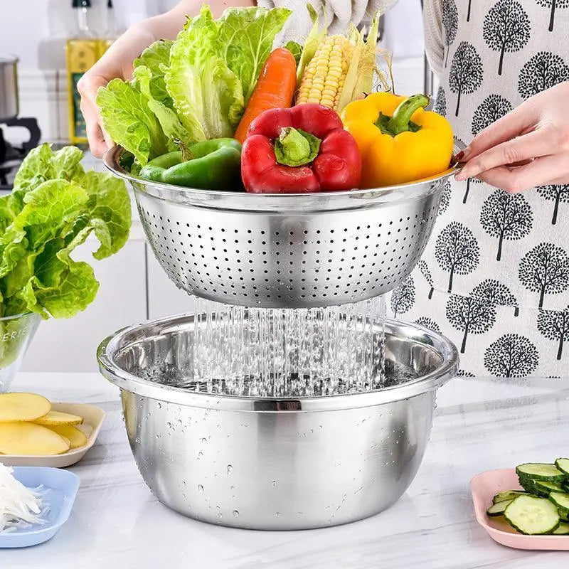 3-in-1 stainless steel strainer set - view 10