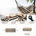 Extra-large double canvas hammock - view 5