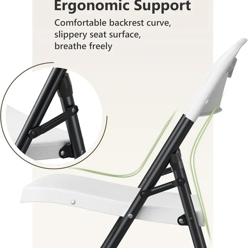 Heavy-duty plastic folding chair - view 7