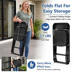 Folding chair with metal frame - view 2