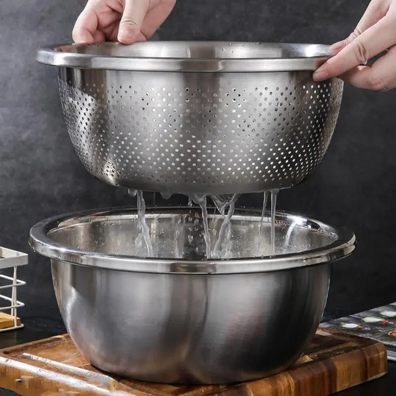 3-in-1 stainless steel strainer set - view 6