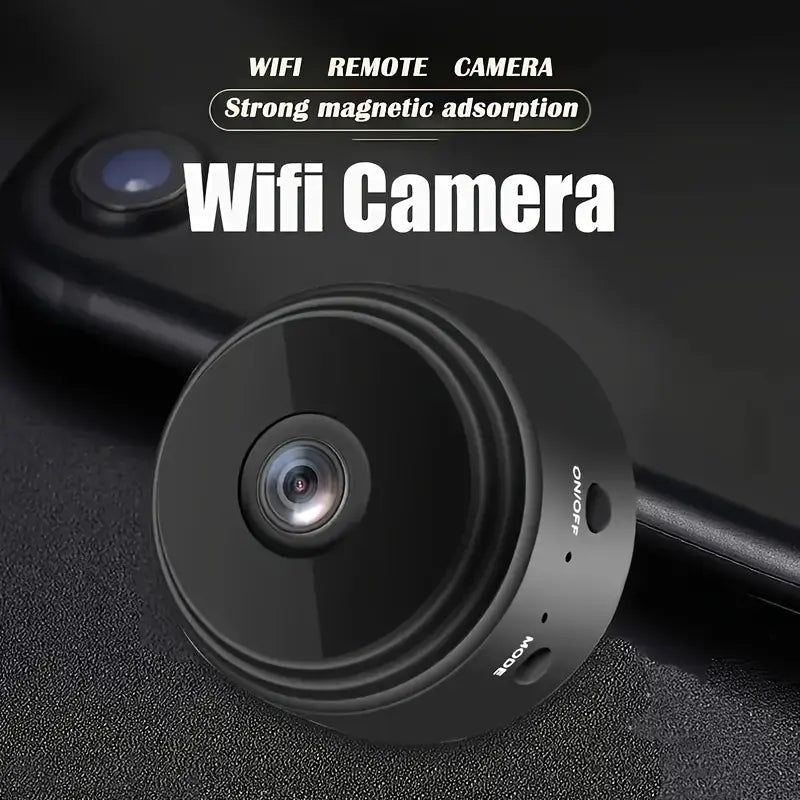 2026 New 3Pc Smart HD A9 Camera, 1080P Wide-Angle Lens, Night Vision, Motion Detection, APP Remote Control Viewing - Portable Indoor/Outdoor Car Interior Accessory for Pets