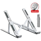 Foldable aluminum laptop stand