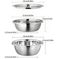 3-in-1 stainless steel strainer set
