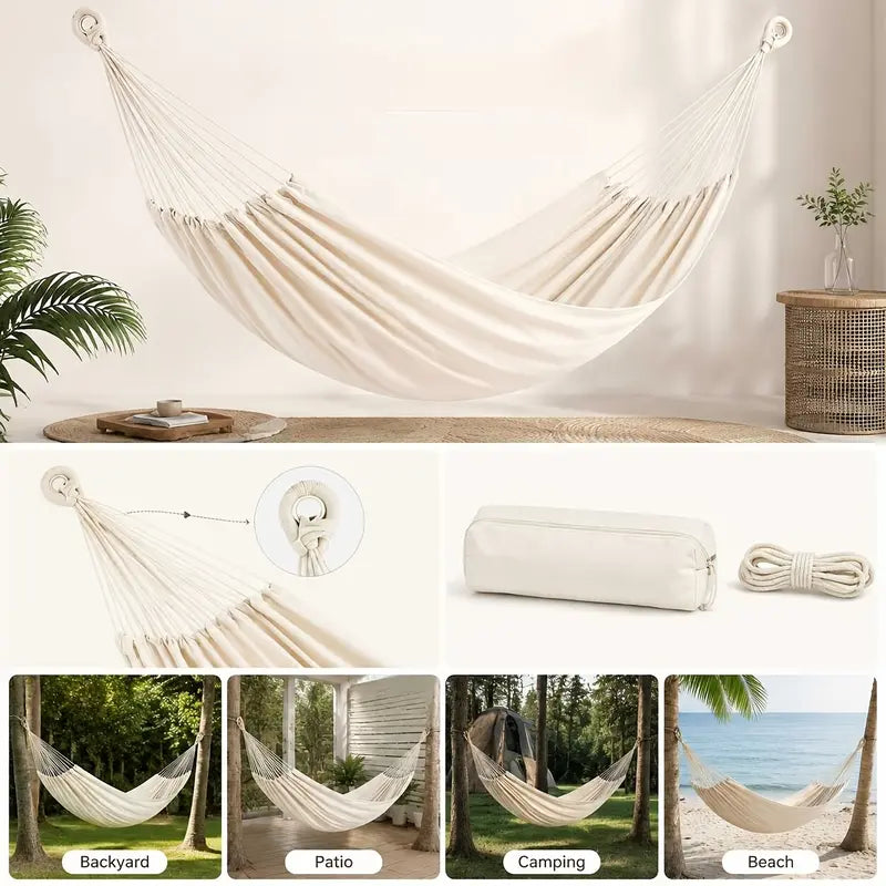 Extra-large double canvas hammock - view 10