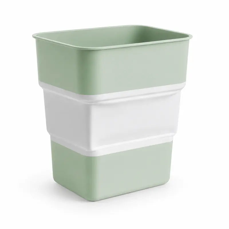 Foldable Car Trash Bin with Lid, Leak-Proof Collapsible Garbage Can, Compact Space-Saving Vehicle Wastebasket for Front or Back Seat, Easy-Clean Portable Storage Bin for Car, Camping, Office & Home