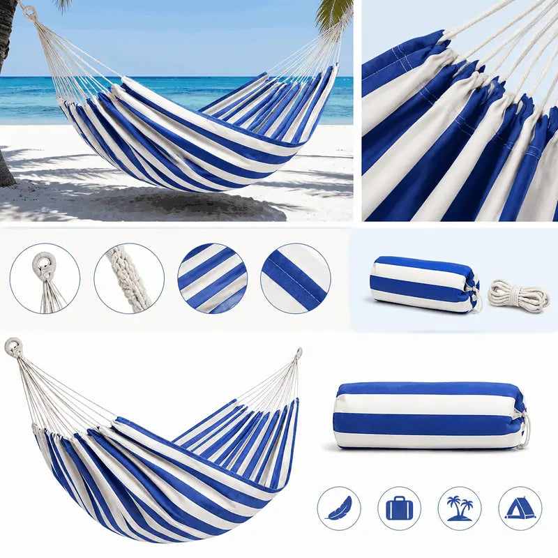 Extra-large double canvas hammock - view 6