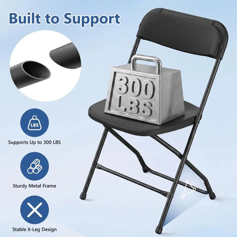 Folding chair with metal frame - view 5