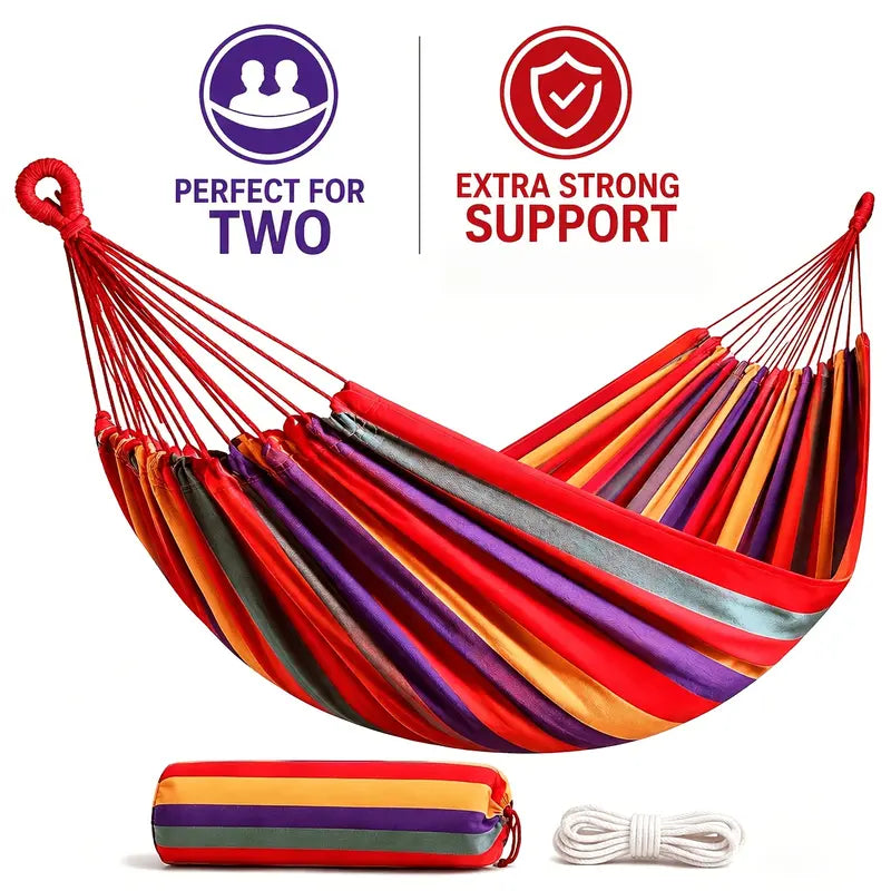 Extra-large double canvas hammock - view 8